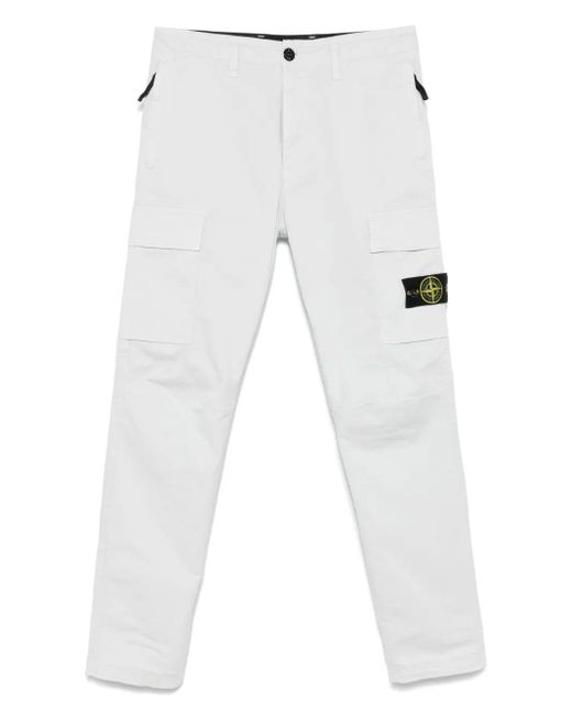 Stone Island Cargohose Aus Twill in White für Herren