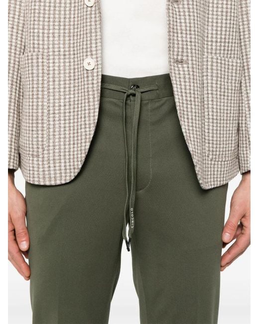 Circolo 1901 Green Piqué-Weave Trousers for men