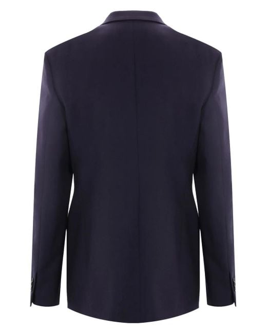 Loewe Blue Double-Breasted Blazer for men