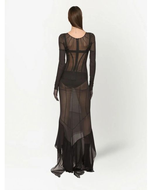 Dolce & Gabbana Black Kim Dolce&Gabbana Floor-Length Dress