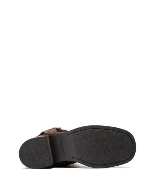 Officine Creative Brown Dana 004 Suede Harness Boots