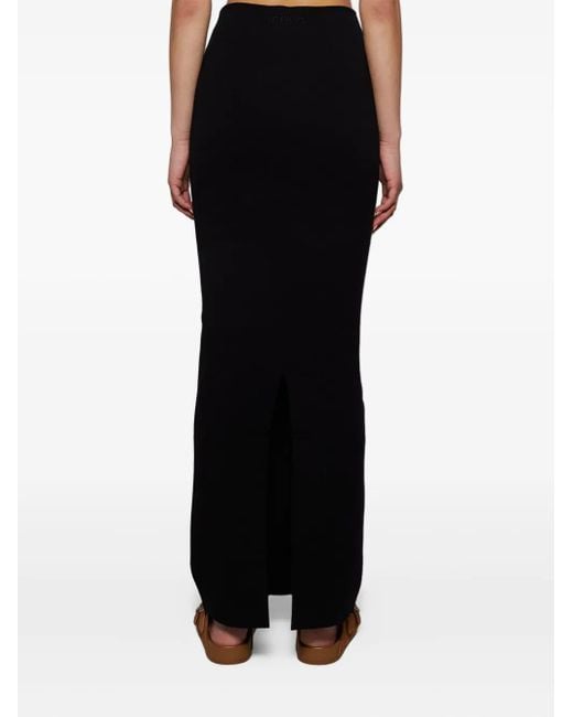 Vetements Black Fitted Maxi Skirt