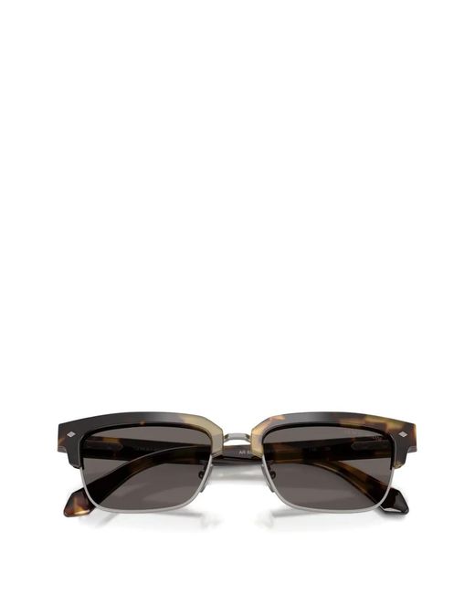 Giorgio Armani Gray Logo-Detail Sunglasses for men