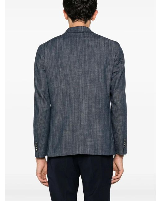 Tagliatore Blue Denim Blazer for men