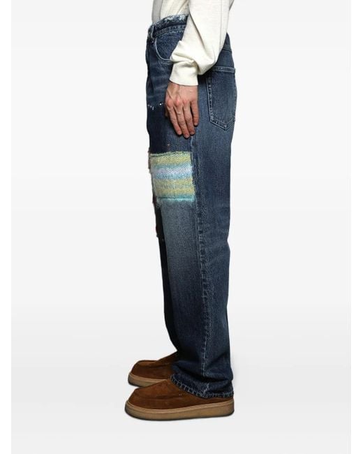 Marni Jeans Mit Logo-Patch in Blue für Herren