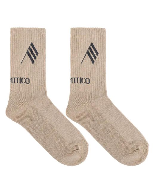 The Attico ロゴ 靴下 Natural