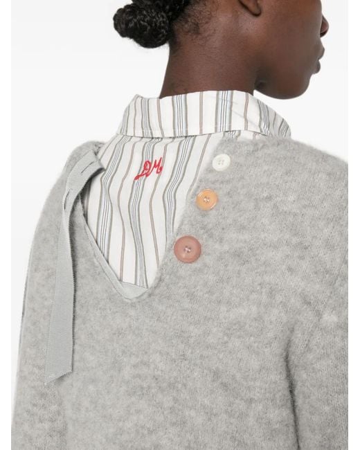Phisique Du Role Gray Long-Sleeves Sweater