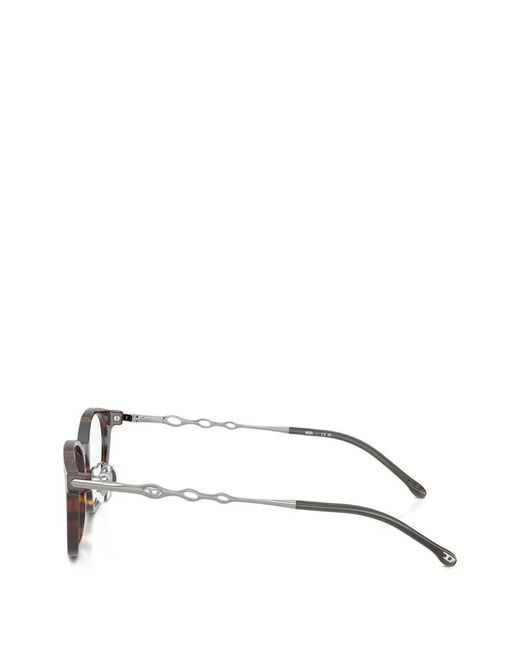 DIESEL Brown Tortoiseshell-Effect Glasses