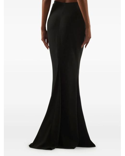 Falda larga Silver Screen ‎Taller Marmo de color Black