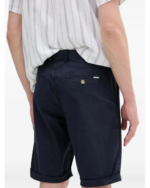 Gant Blue Button-Fastening Chino Shorts for men