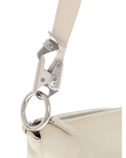 Burberry White Carabiner-Detail Shoulder Bag
