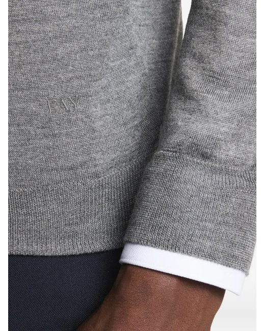 Fay Gray Crew-Neck Sweater for men