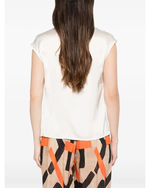 Blusa Con Diseño Retorcido Dixie de color White