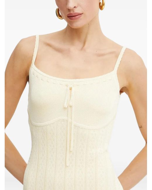 Guess リブニット ミニドレス White