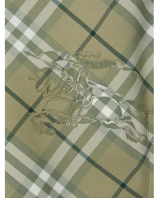 Burberry Green Embroidered Polyester Reversible Jacket