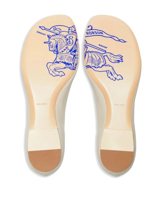Burberry Natural Sadler Ballerinas