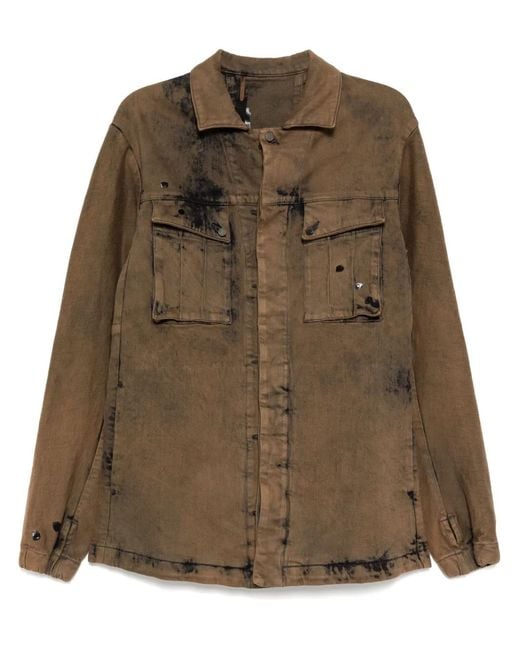 Boris Bidjan Saberi Green Denim Jacket for men