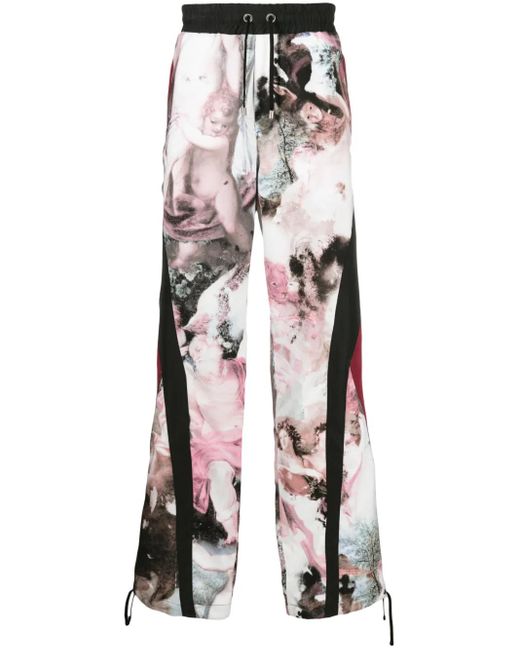 Pantalones de chándal con motivo Pastel Balmain de hombre de color White
