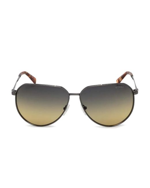 GUESS EYEWEAR Gray Pilot-Frame Sunglasses