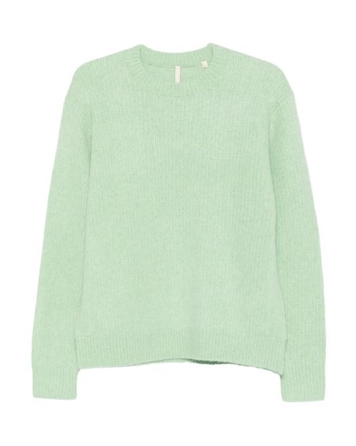 sunflower Green Ribbed Crew-Neck Sweater for men