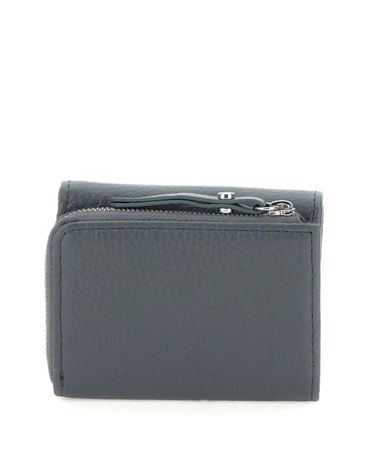 Gianni Chiarini Gray Zip-Around Leather Wallet