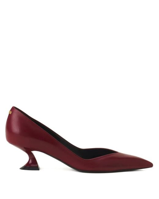 Escarpins À Talon Sculpté Lanvin en coloris Red