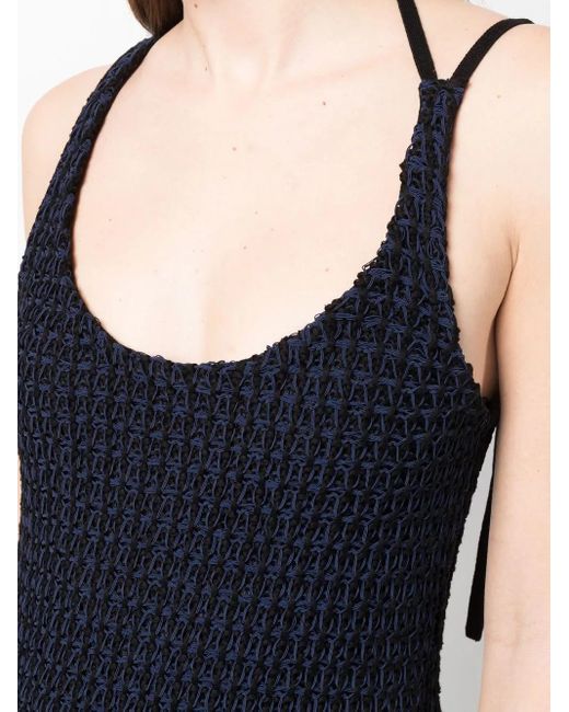 3.1 Phillip Lim Black Scoop Neck Sleeveless Midi Dress