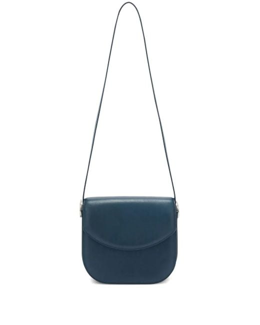Jil Sander Blue Coin Umhängetasche Aus Leder