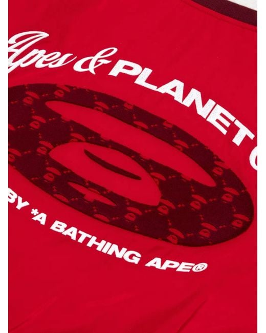 Aape By A Bathing Ape Red Logo-Detail Jacket for men