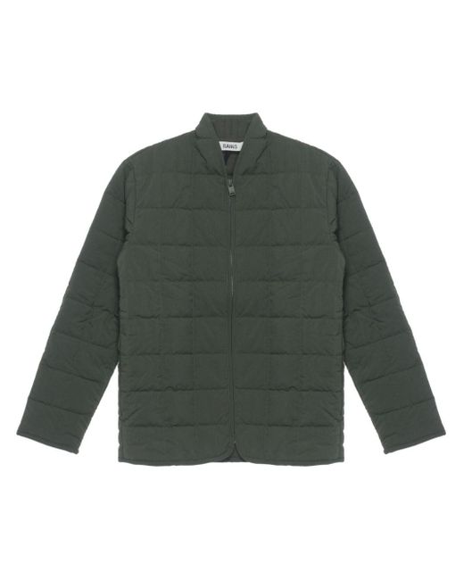 Rains Green Giron Quilted Liner Jacket for men