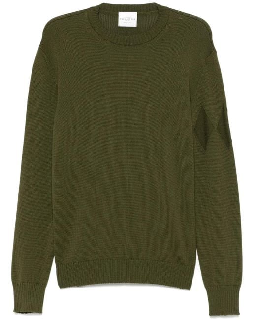 Ballantyne Green Wool Sweater for men