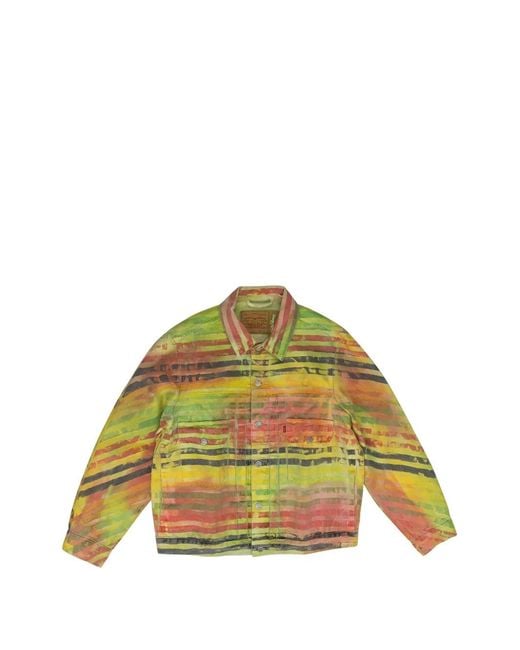 DENIM TEARS Green Croton Type-2 Denim Jacket for men