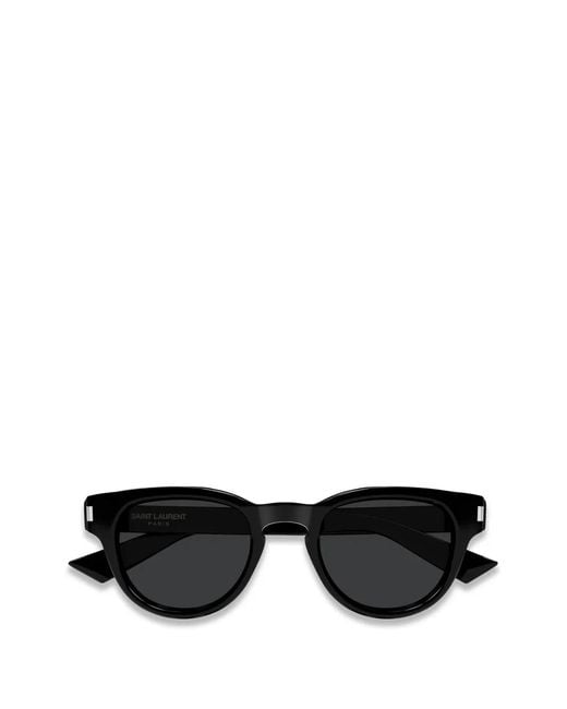 Saint Laurent Black Round-Frame Sunglasses for men