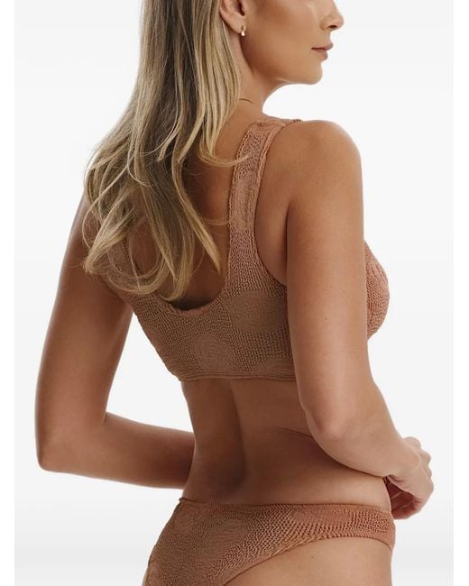 SOFIA ERHAN White Aria Crinkle-Effect Bikini Set