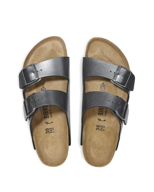 Birkenstock White Arizona Buckle-Fastening Sandals