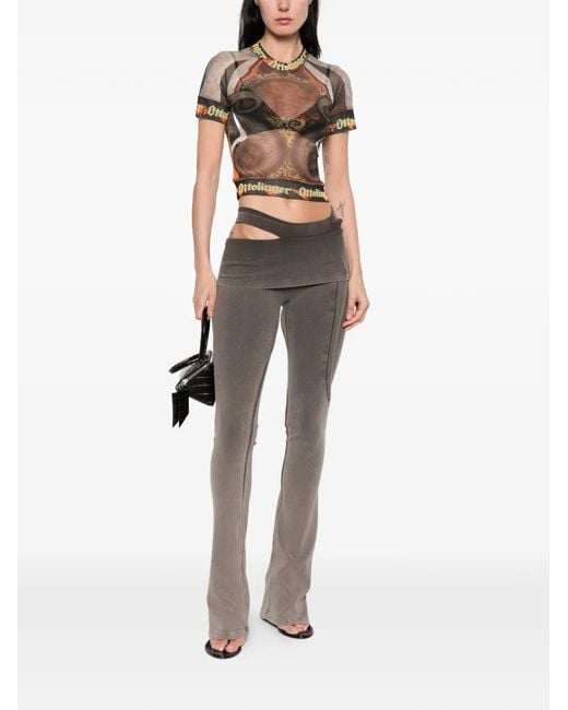 OTTOLINGER Gray Cutout Trousers