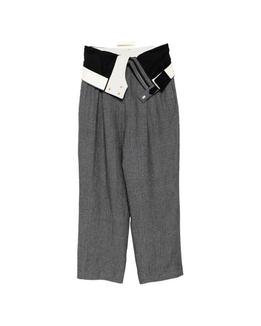 Bed J.w. Ford Gray Two Waists Trousers for men
