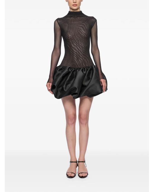 Atu Body Couture Black Puffball Mini Dress