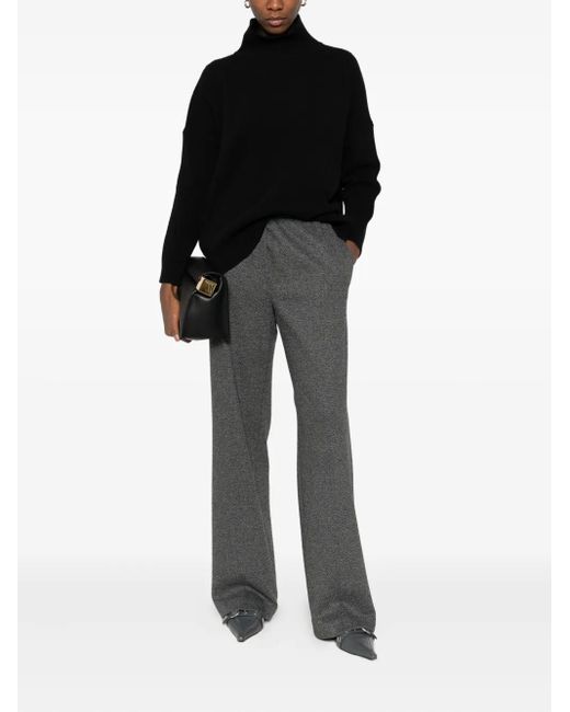 Weekend by Maxmara Gray Zelma Elasticated-Waistband Trousers