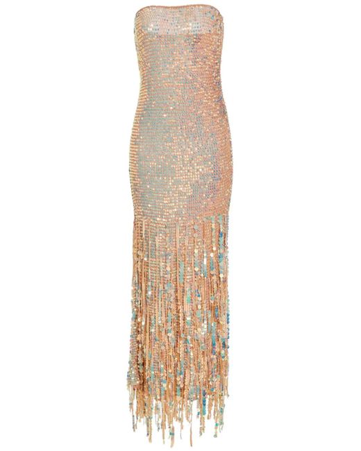 Robe Tera À Sequins retroféte en coloris Natural