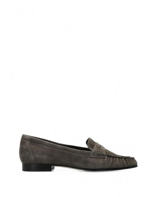 Aeyde Brown Aldous Suede Loafers