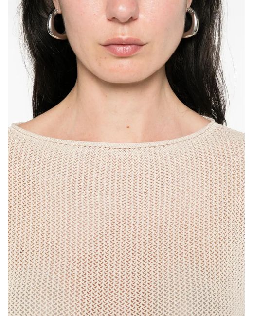 Antonelli Natural Short-Sleeve Sweater