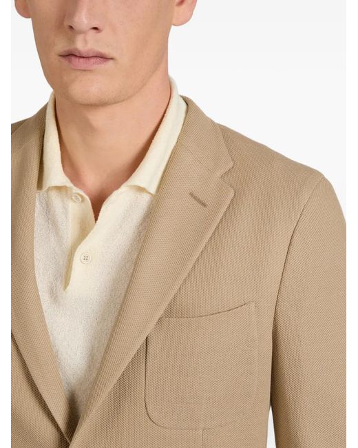 Slowear Natural Single-Breasted Blazer for men