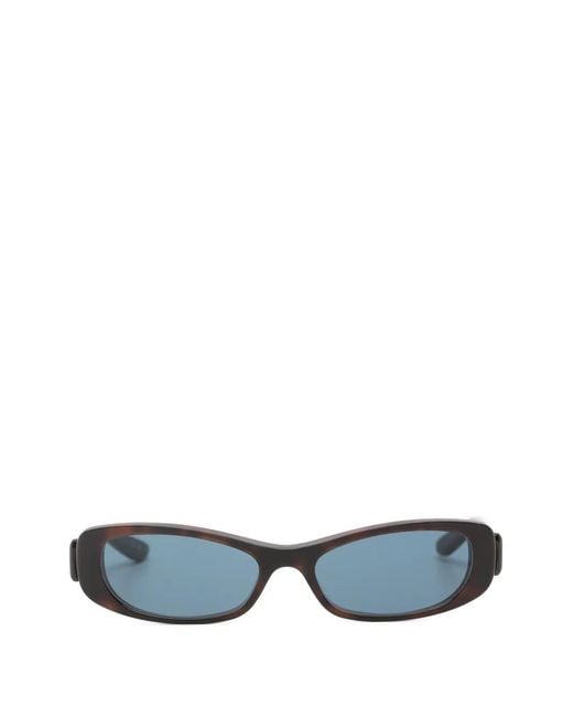 Balenciaga Blue Tortoiseshell-Effect Bb Sunglasses