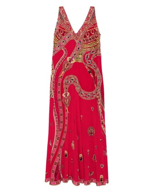 Camilla V-Neck Flared Jumpsuit