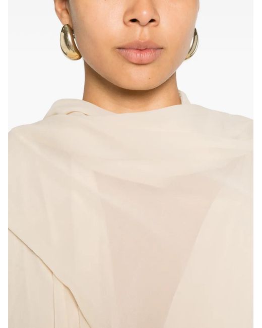 Stephan Janson White Open-Front Cape