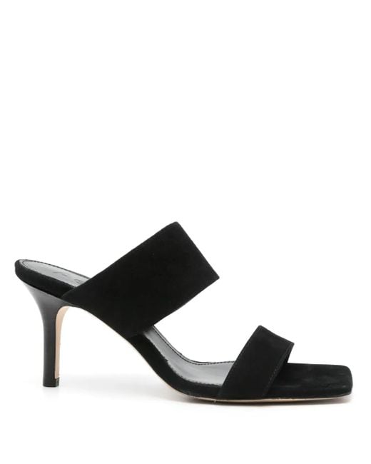 Aeyde Black 70Mm Suede Sandals
