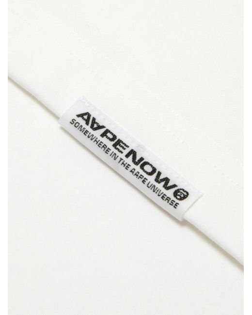 メンズ Aape By A Bathing Ape ロゴ Tシャツ White