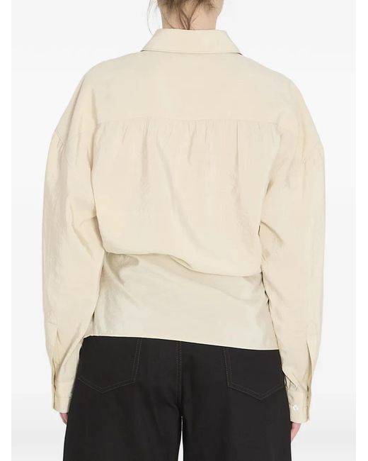 Lemaire Natural Straight Collar Twisted Shirt