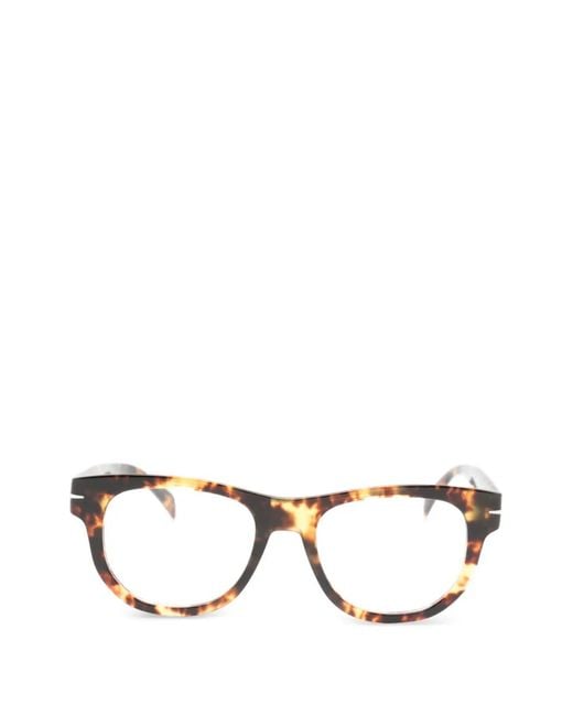 David Beckham Brown Eckige Brille